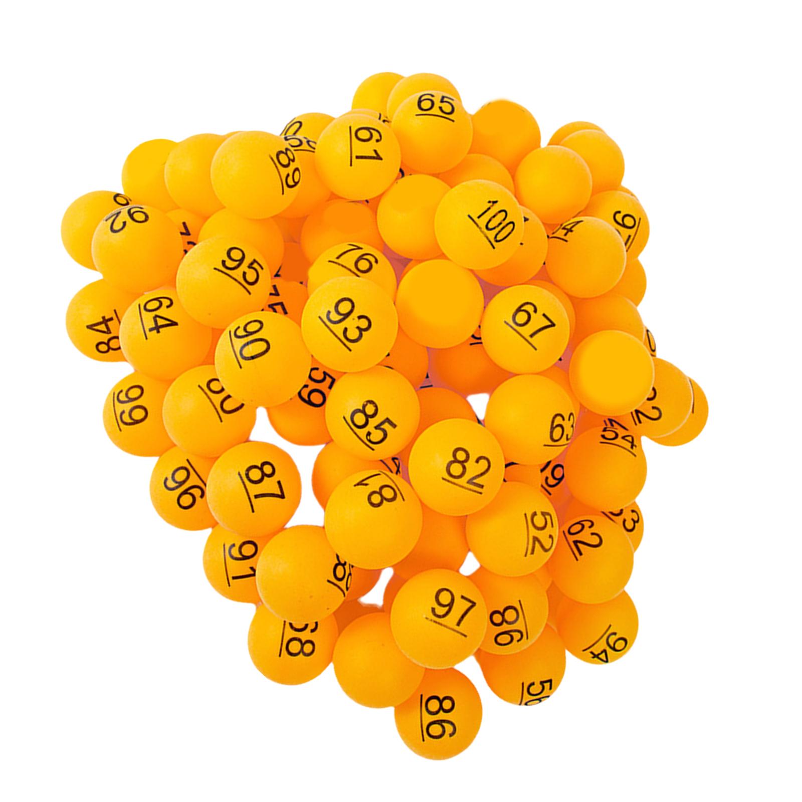 

Пронумерованные шарики для пинг-понга Цифровые Интересные игровые шарики Забавные лотерейные шарики для семейных посиделок 100 оранжевый