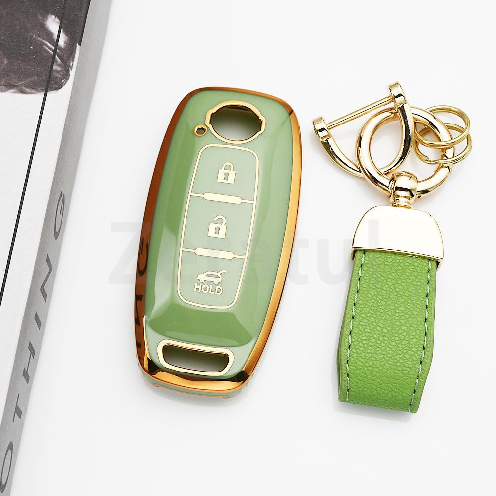 Fashion Tpu Keyless For Nissan Altima Qashqai Pathfinder X-Trail Sylphy Kicks Ariya Car Key Cover Case Keychain Protector