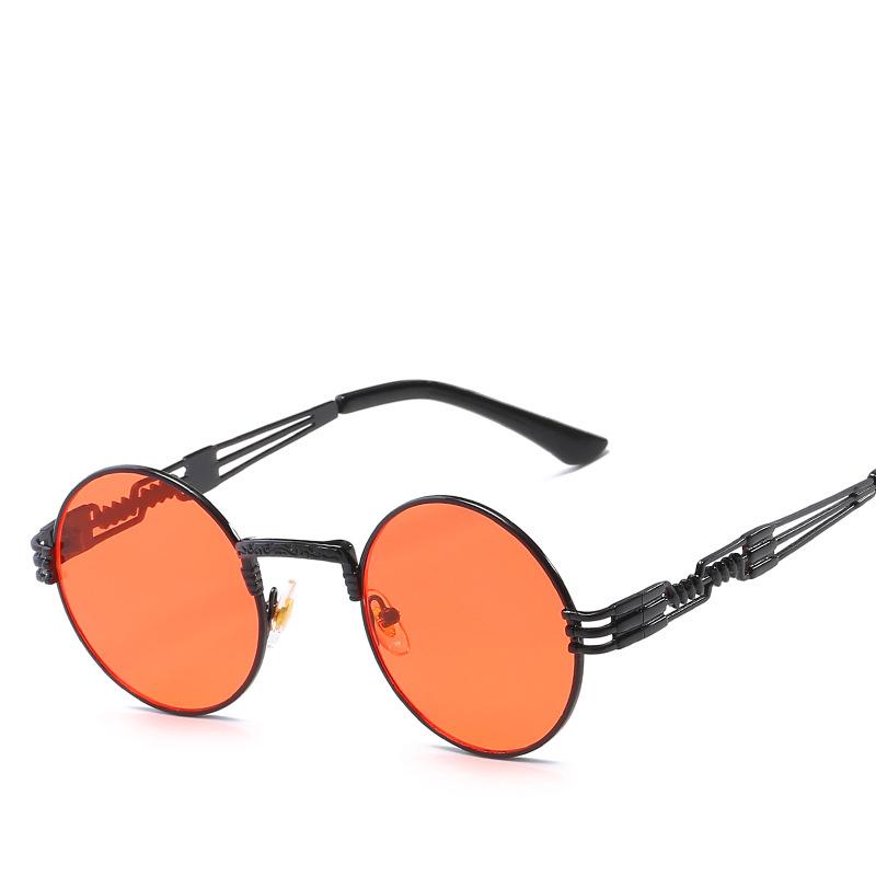 Moda colorato Steampunk rotondo occhiali da sole metal frame spring occhiali  per uomini donne occhiali da esterno acquista in modo economico —  spedizione gratuita, recensioni reali con foto — Joom