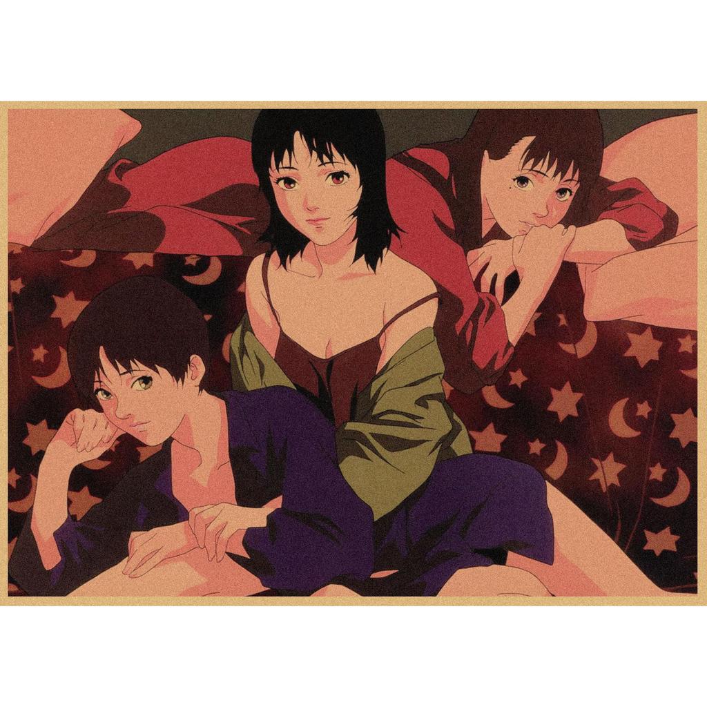 Retro Kraftpapier Poster: Satoshi Kon Collection - Tokyo Godfathers, Millennium Actress, Paprika, Perfect Blue, Reincarnation 265