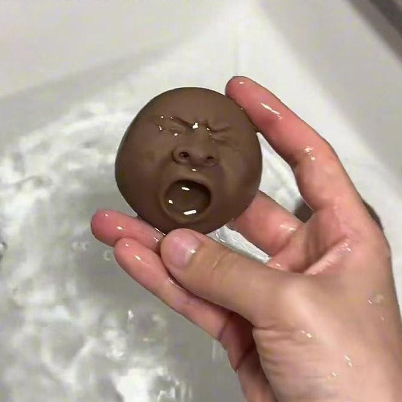 Cadeaux Originaux Visage Boudeur Drôle Animal de Compagnie pour Thé Détente Presser le Nez Pulvérisation d'Eau Jouets Anti-Anxiété et Stress Adultes Adolescents brown