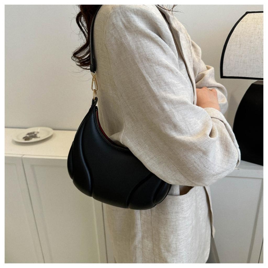 Bag Ladies Shoulder French Gold Hardware Texture Design Zipper Closureadjustable Shoulder Straps Multi Functional Crossbody Bag