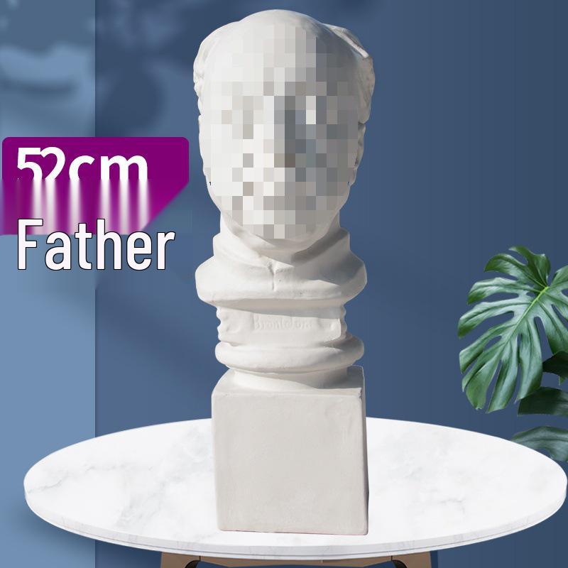 Plaster Cast Geometric Sculpture Set for Art and Photography