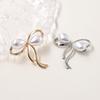 Elegant Camellia Pearl Bow Brooch - High-End Luxury Pin