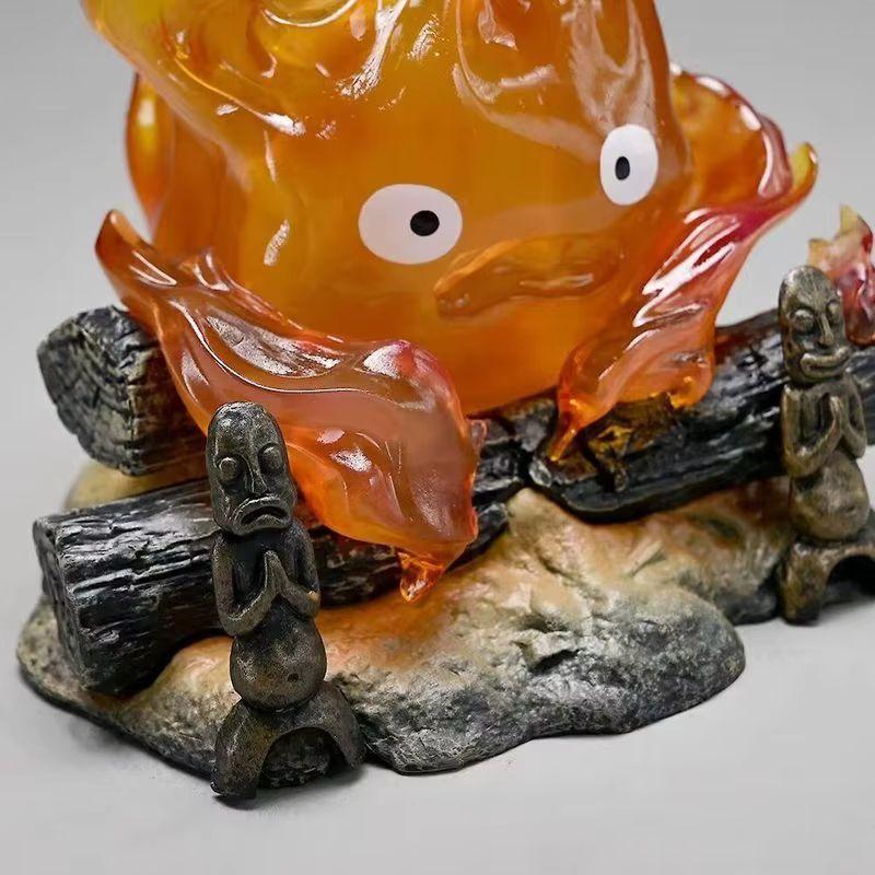 Illusion NewGk Meet Series Cursed Fire Heart Statue GlowInTheDark Anime Decor Desktop Led Display Model