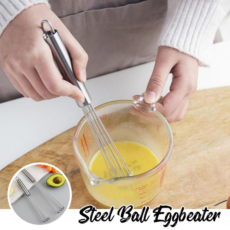 1ks Nerezová ocelová kulová metla Sada Kuchyňská metla Drátová metla na vejce na vaření Míchání Šlehání Šlehání Míchání Nástroj na pečení vajec