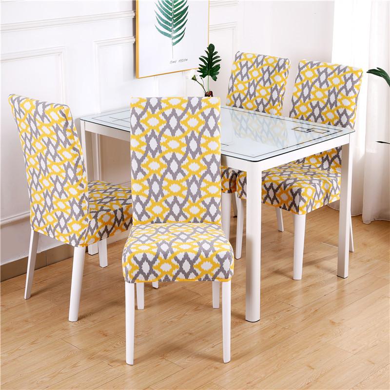 Stretch Chair Cover Spandex Dining Seat Cover for Banquet Wedding Restaurant Hotel Anti-dirty Removable Funda De Silla