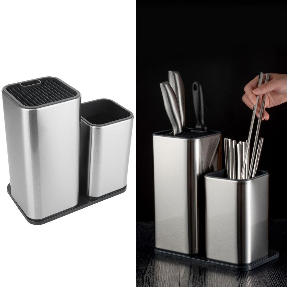 Thickened Utensil Bucket Rustless Steel Storage Tube Storage Holder  Spoon Storage