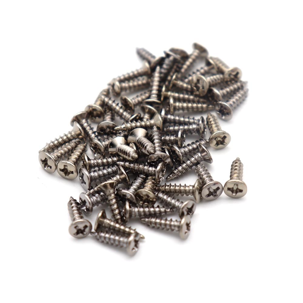

50pcs Guitar Pickguard Backplate Jack Plate Screws Guitar Mounting Screw 3×12mm