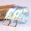 Fashion Transparent Pin Buckle Wide Waist Bands Waistband Invisible Punk Waist Belt 110Cm