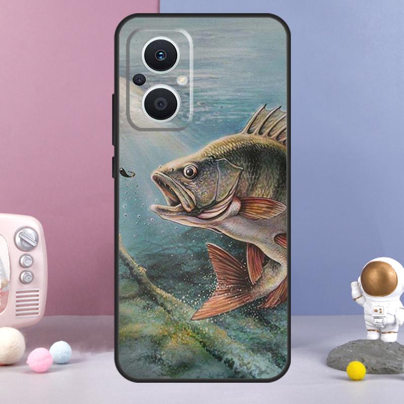 Fish Fishing Funda For OPPO Reno 12 F 11F 13F 14F 10 11 13 14 Pro 7 8 Lite OPPO Find X9 X6 X5 X8 Pro Case