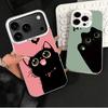 Black Cat Cartoon Cute Soft Phone Case for iPhone 15 16 17 Pro Max 17Air 16E 14 Plus 13 12 Mini Shockproof Cover Back Shell