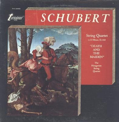 LP plat SCHUBERT, THE HUNGARIAN STRING QUAR - Sláčikové kvarteto d mol, D. 180" TVS34472 TURNABOUT 1975 USA Klasická Použitá