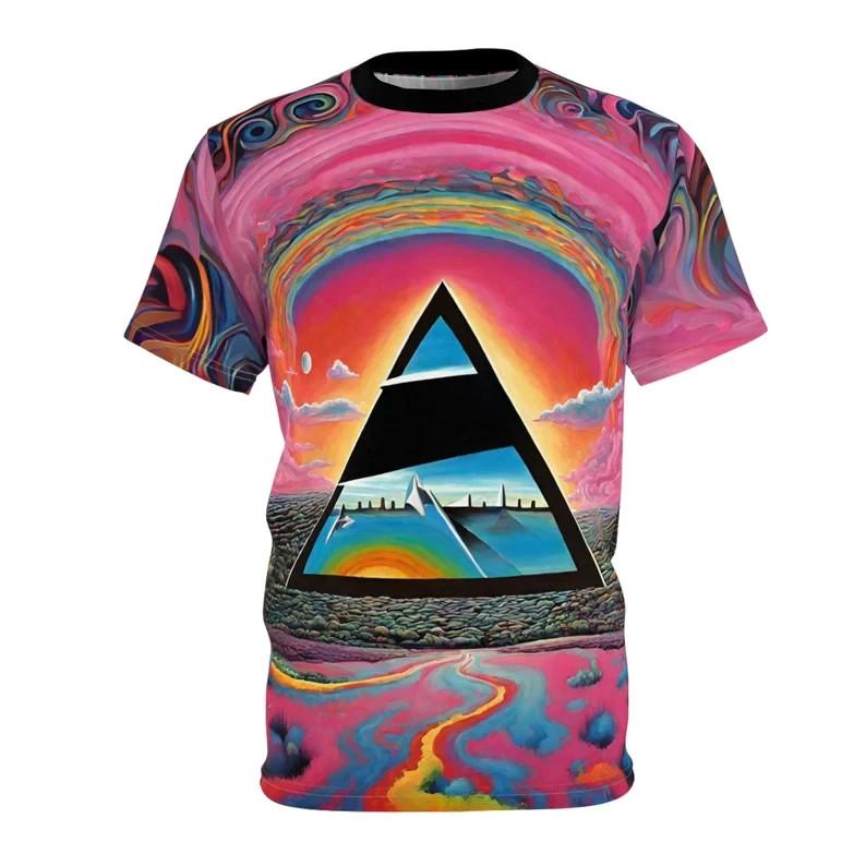 Pink Floyd inspired t-shirt, Trippy Music Tee, Dark side of the moon inspired Unisex T-Shirt XXXXL