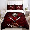 3pcs V for Vendetta Bedding Set, Soft Polyester Duvet Cover and Pillowcases Machine Washable Seasons all suitable & Guest Room Decor213