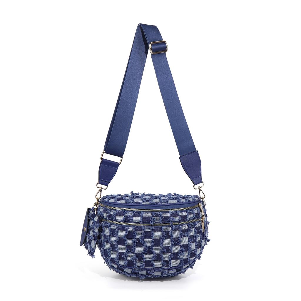 Women Adjustable Strap Crossbody Bag Vintage Shell Waist Bag Casual Daily Shoulder Purse