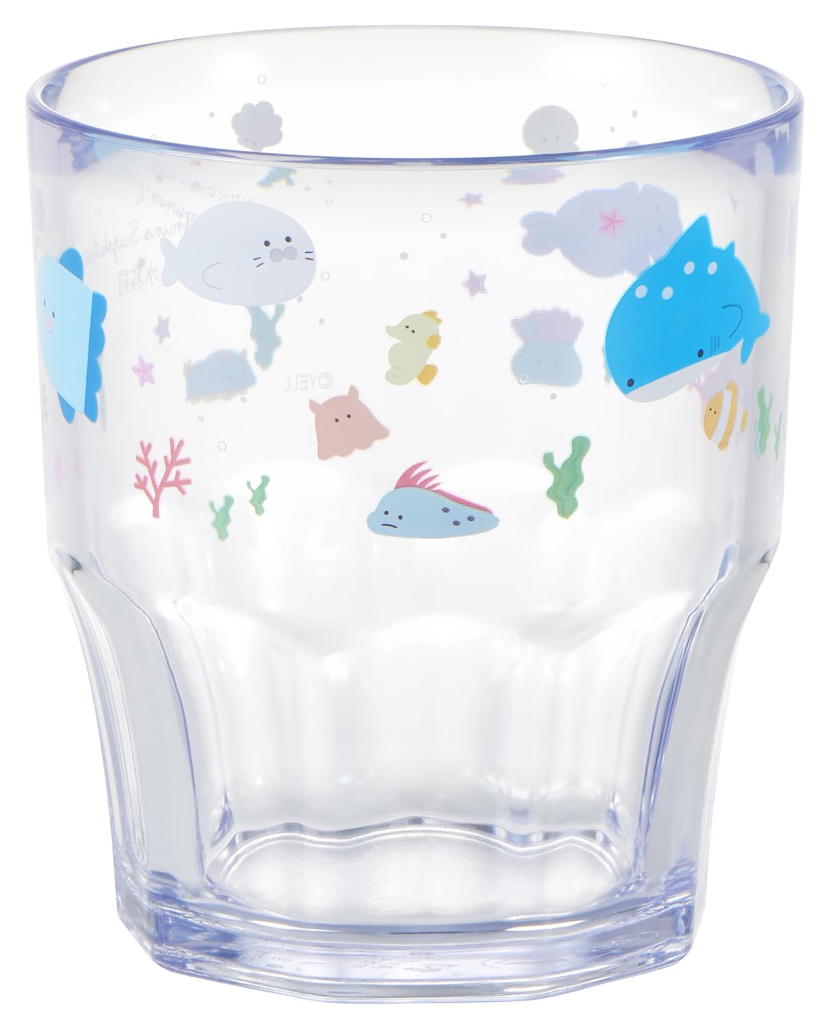 

OSK Round Eye Aquarium Plastic Cup, Blue, 300ml, Made in Japan, Dishwasher Safe, Stylish, Cute Tumbler, Shatter-Resistant, Unisex, for Children,