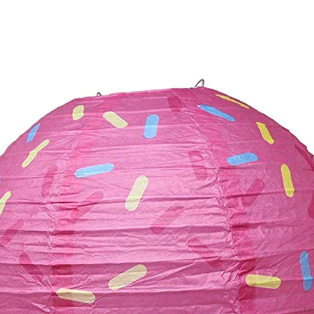 Chinese Japanese Round Paper Lantern Lampshade Hanging DIY Assemble for Birthday Halloween