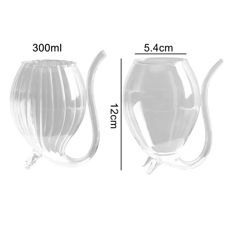 Molecular Gastronomy Transparent Cocktail Glass Drink Cup Funny Champagne Cup Juices Creative Goblet Home