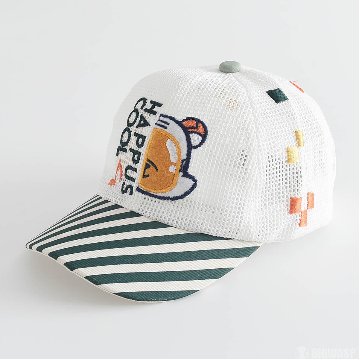 

Kids Cartoon Mesh Baseball Cap - Breathable Sun Protection for Outdoor Sports 54 cm circumference зелений