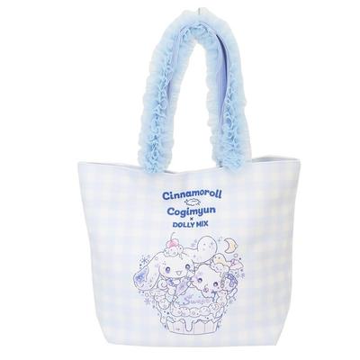 Cinnamoroll Kogimyun x Dolly Mix Bolsa Tote com Alça Babado Azul &