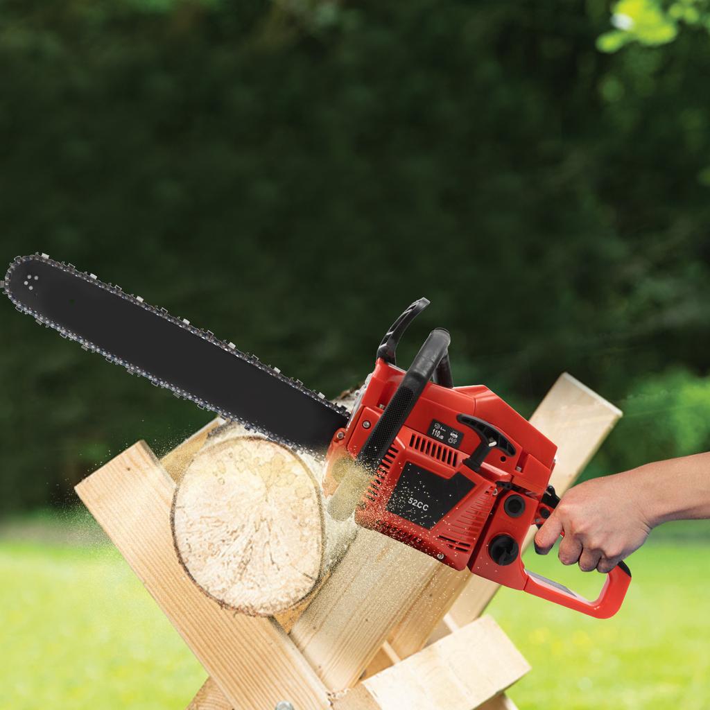 52CC Gasoline Chainsaw 20 Inch Gas Powered Chainsaw Cutting Wood Gas Sawing Chain Saw Set 2.2KW Gasoline Handheld for Farm