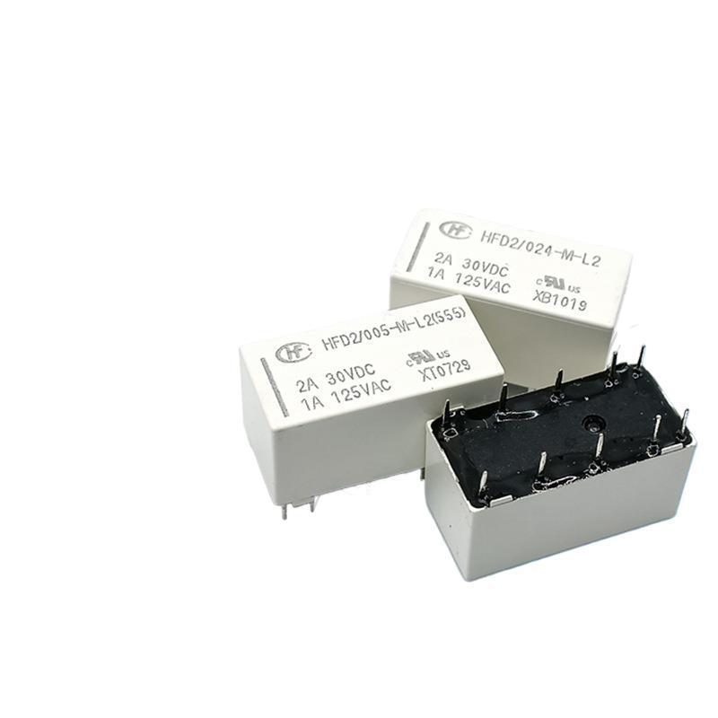 HFD2 Magnetic Latching Signal Relay, Sensitive Type, 3A, Models 003-S-L2 and 012-S-L2-D