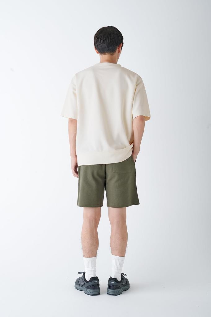 [Amazon Essentials] Double Face Sweat T-shirt Wide Fit Men's (Former Brand Name WHOLEPERSON) Off-White L