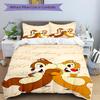 Chip Dale Adventure Print 3Pcs Bedding Setduvet Cover With 2 Bedropillowcase Home Birthday Gift