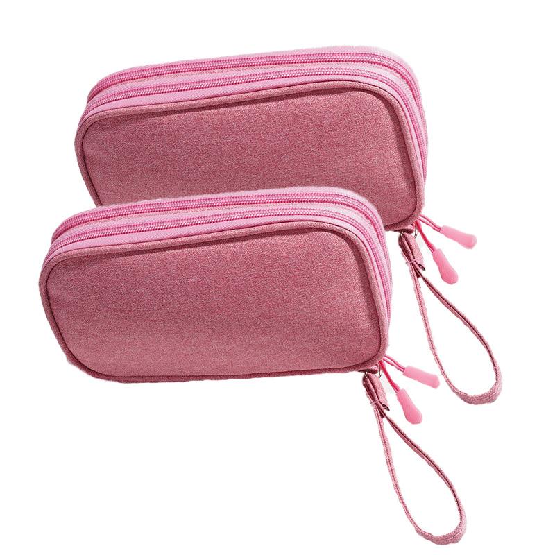 Portable Double Layer Travel Portable Digital Product Storage Bag USB Data Cable Manager Earphones Mobile Power Storage Bag 1pcs