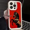 Phone Case for iPhone 17 Air 16E 15 16 Pro Max Horse Art Aesthetics Cover 14 Plus 13 12 Mini Soft Shell Silicone Fundas