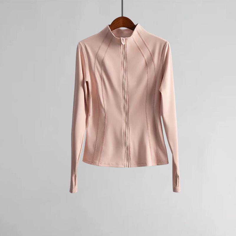 

Женская спортивная куртка Cross-Border: Кардиган для йоги с длинными рукавами для фитнеса и бега на весну/осень M