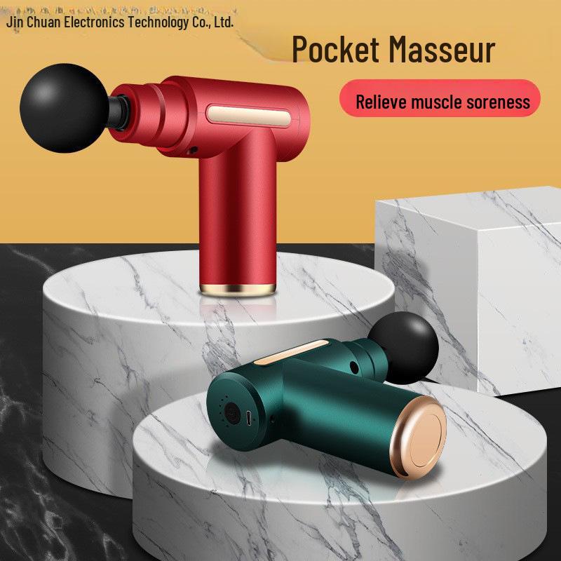 Pocket Fascia Gun: Adaptive Power Adjustment for Muscle Soreness Relief
