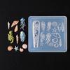 Ocean Series Silicone Nail Art Molds - Jellyfish, Shell, Whale Designs for DIY Nail Decoration