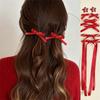 Stylish Butterfly Hair Ribbon Accessory Elegant Hairpin Fashion Hair Clip For Braids And Ponytails In Multiple Color