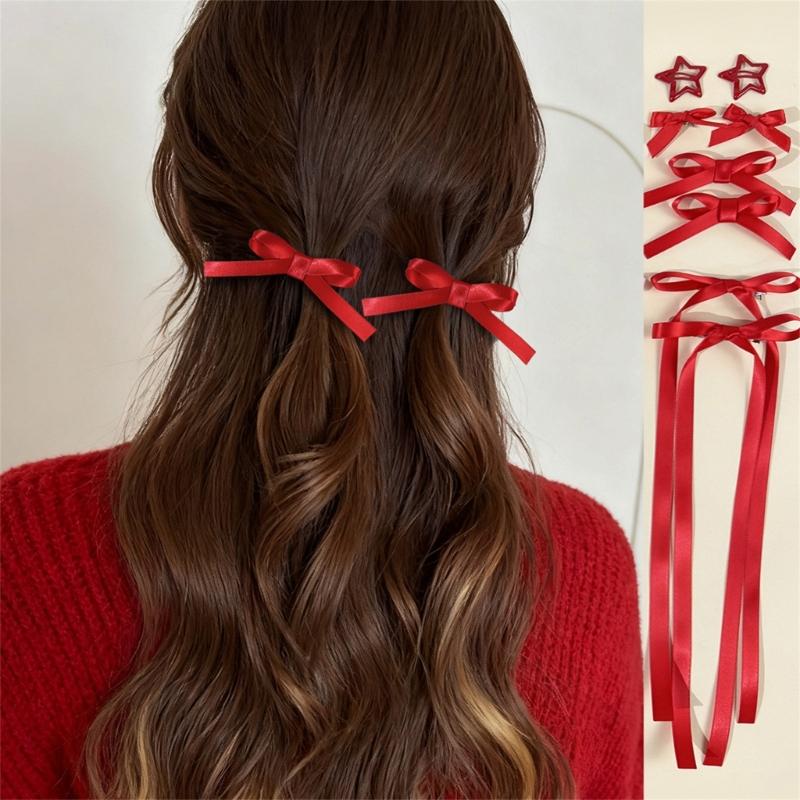 Stylish Butterfly Hair Ribbon Accessory Elegant Hairpin Fashion Hair Clip For Braids And Ponytails In Multiple Color