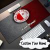 Custom Name Mouse pad Red And White Prague Football Mouse pad, Gaming Mouse Pad, keyboard pad, Desk Decor for computer notebook Fan Birthday Gift