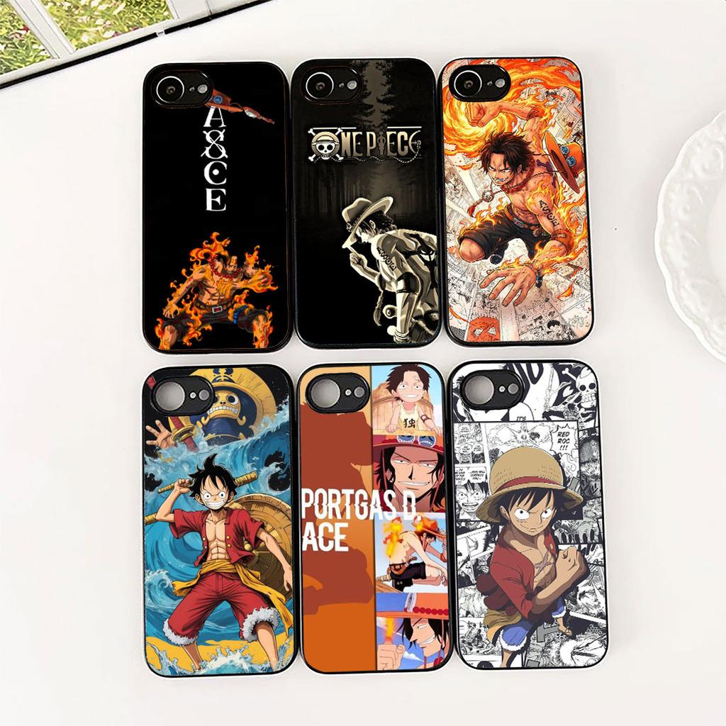 Cover for Apple iPhone 17 16 14 15 Plus Pro Max 16E ProMax + 15Plus 15+ 16+ Phone Case Anime Portgas D Ace Luffy One Piece