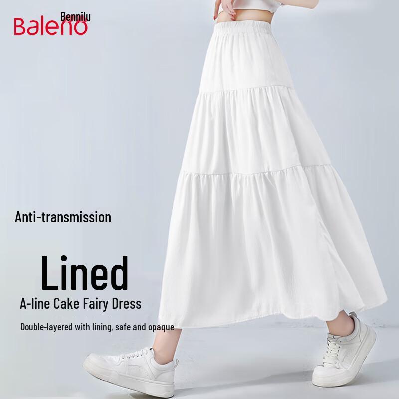 

Baleno Women s Lined A-Line Midi Skirt F