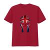 Union Jack T Shirt with Knight Helmet Design Free Personalisation Patriotic Great Britain for Adults Kids Birthday Vintage