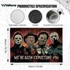 Horror Movie Characters Doormat "We've Been Expecting You" Non-Slip Washable Entrance Rug for Halloween Home Decor