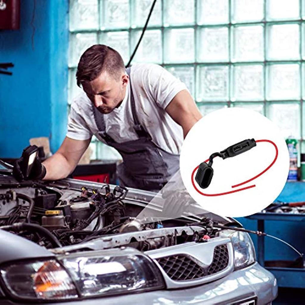 9-teiliger Auto-Sicherungshalter, wasserdichter Flachsicherungshalter, Inline-Flachsicherungshalter mit geformtem Gehäuse, M-Größe