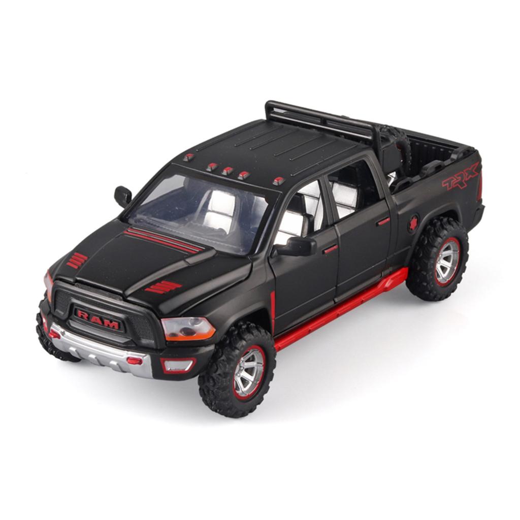 1/32 Scale Dodge Ram Pickup Truck Alloy Off Road Car Diecast Model Sound Light Toy Home Decoration Ornaments Children Birthday Present