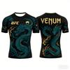 2026 Neues Heißverkauf UFC Boxkampf T-Shirt Sommer Lässig Atmungsaktiv Sport Übergröße Schnelltrocknend Kurzarm