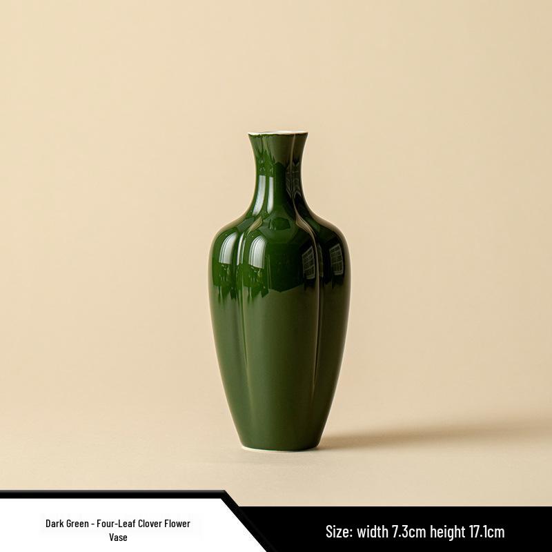 Elegant Ceramic Guanyin Vase: Zen-Inspired Shoulder Vase for Flowers and Ornaments