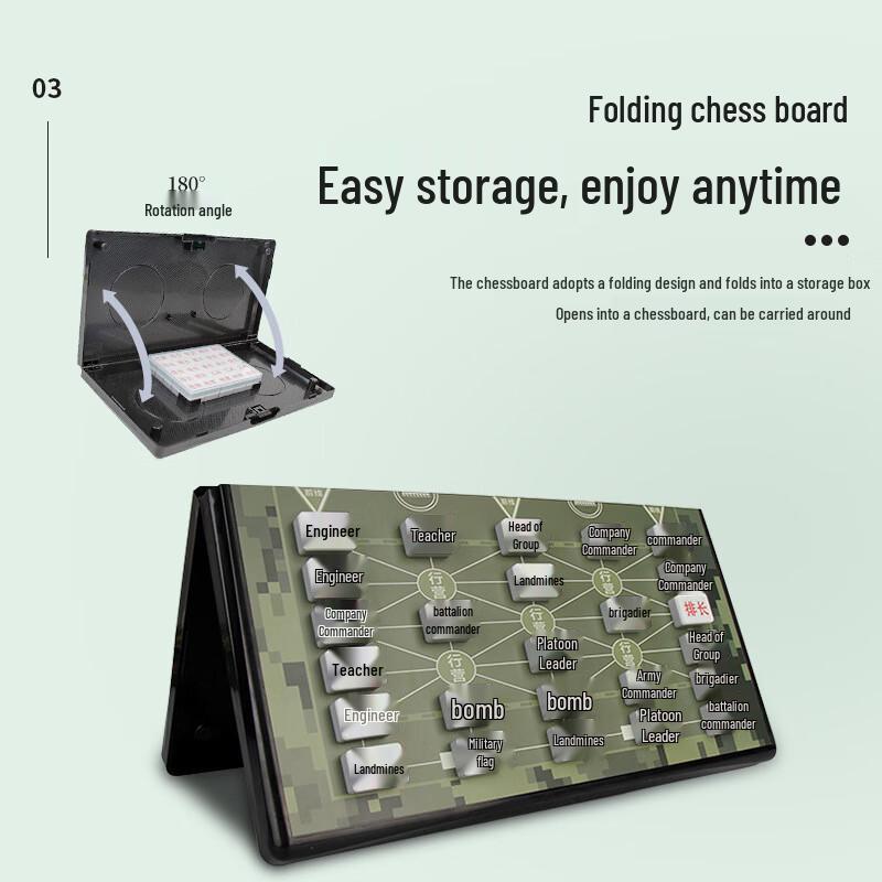 Brangdy Magnetic Land Battle Chess Set