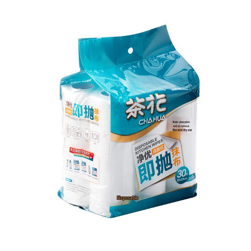 Одноразовые чистящие салфетки Chahua Jingyou, 6 рулонов