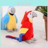 Parrot Plush Toy Keychain With Short Plush Material For Gift And Bag Decor