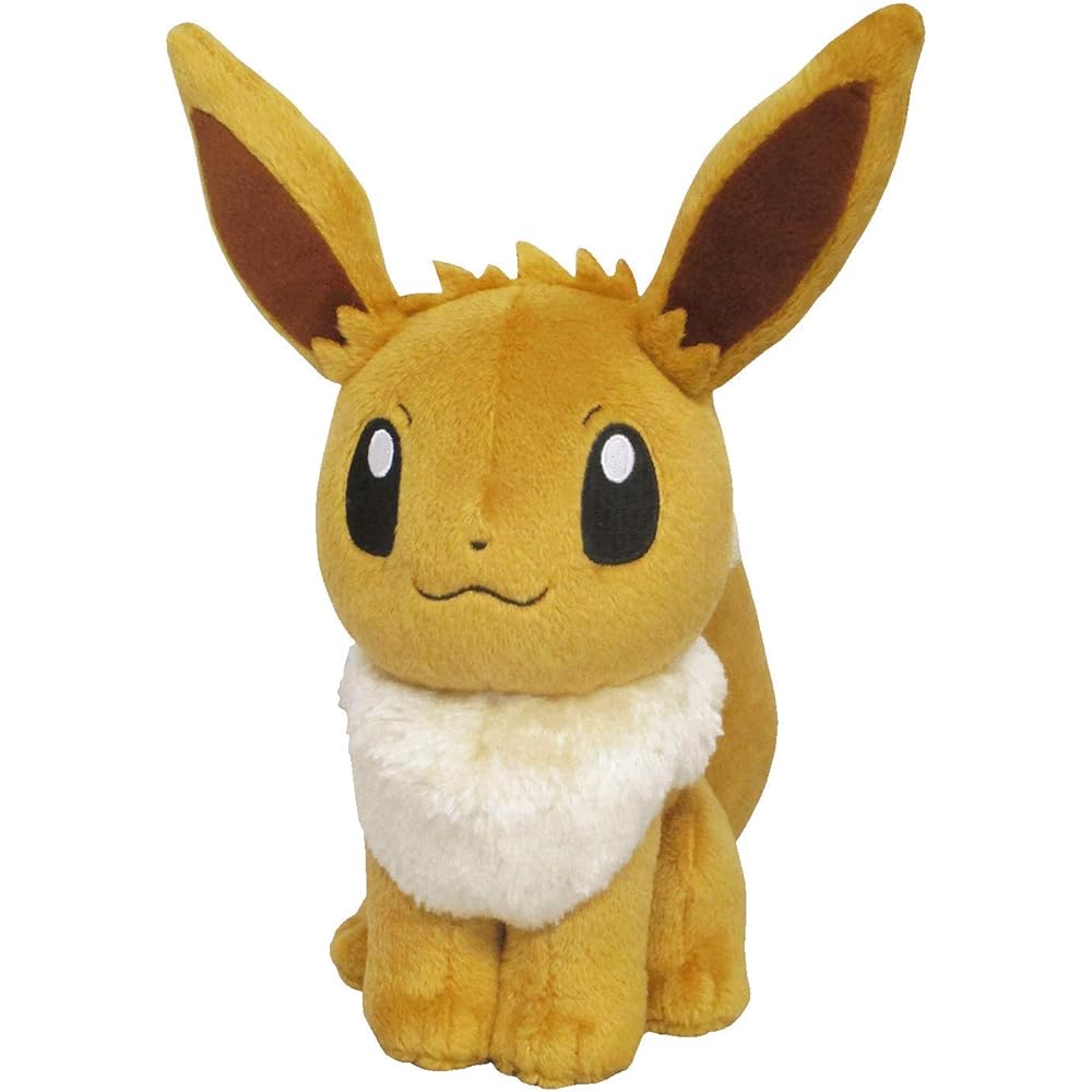 Sanei Boeki Pokmon All Star Collection Eevee Plush Toy 20.5cm Soft Stuffed Animal
