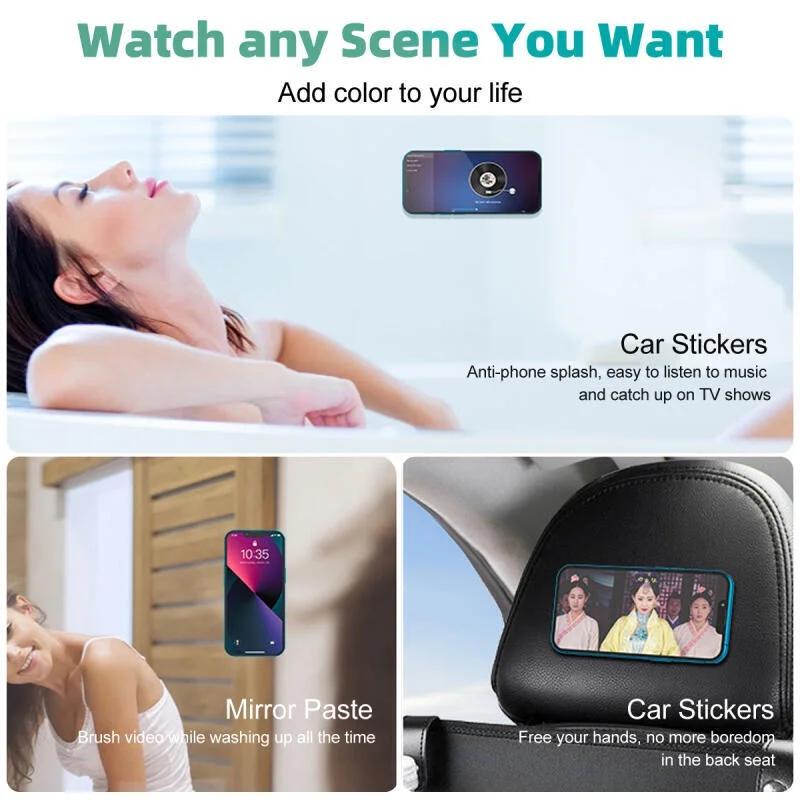 Magnetic Ring Wall Holder For iPhone 14 13 Magnet Wall Mobile Phone Holder Magnetic Car Phone Stand Powerful Magnet Car Mount